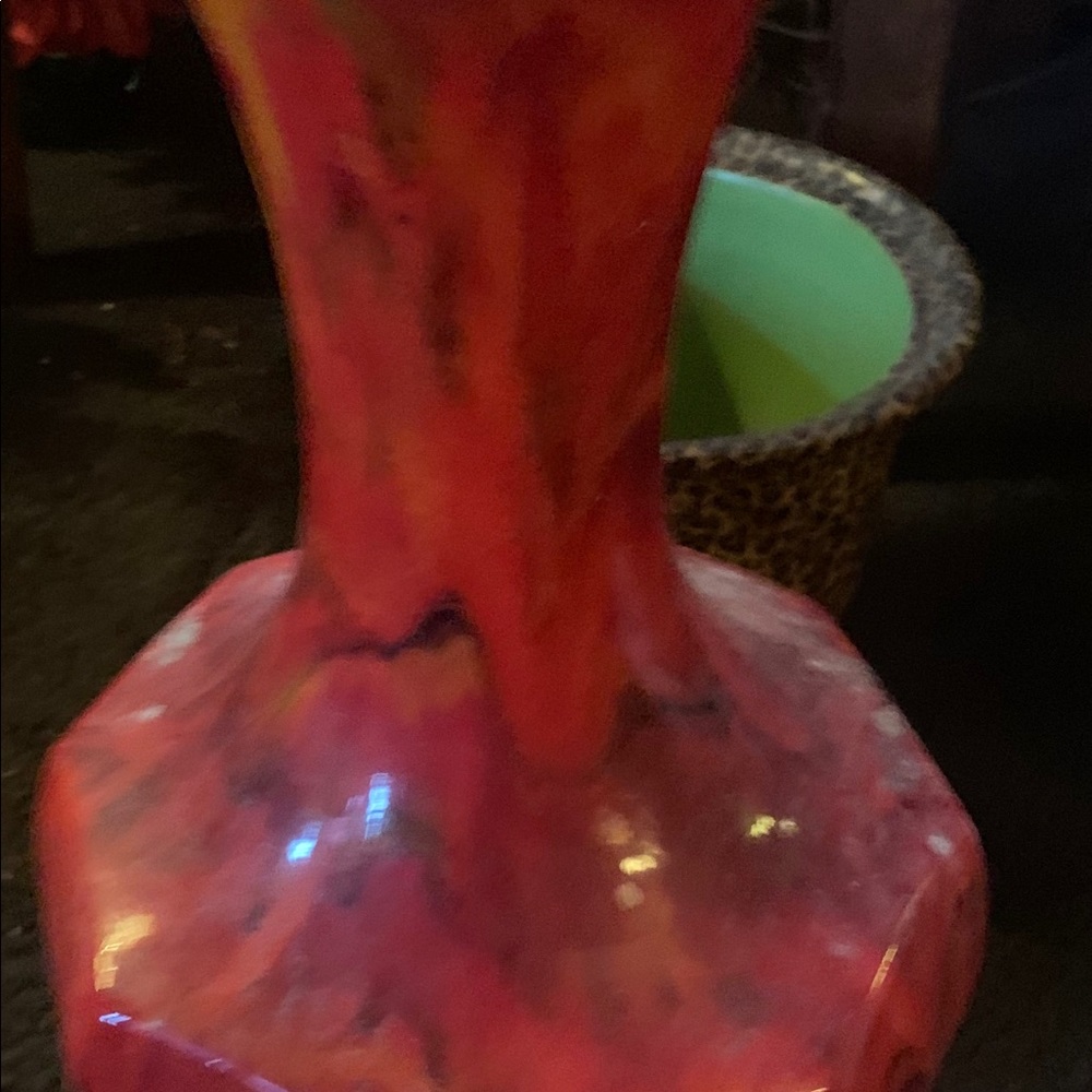 Beautiful red vase